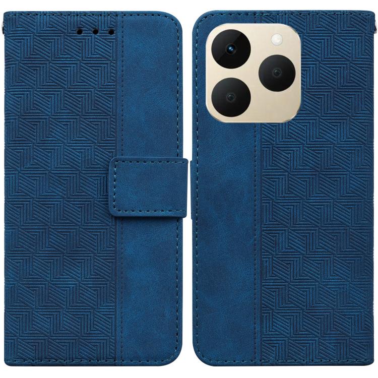 Custodia per telefono in pelle goffrata geometrica, For Realme 16 5G, For Realme 16 Pro+ 5G, For Realme 16 Pro 5G, For Realme 15T 5G
