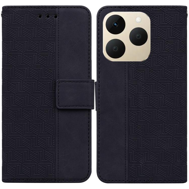 Custodia per telefono in pelle goffrata geometrica, For Realme 16 5G, For Realme 16 Pro+ 5G, For Realme 16 Pro 5G, For Realme 15T 5G