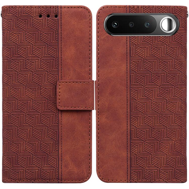 Custodia per telefono in pelle goffrata geometrica, For Realme 16 5G, For Realme 16 Pro+ 5G, For Realme 16 Pro 5G, For Realme 15T 5G