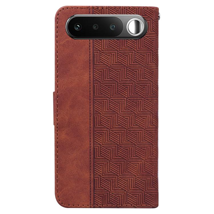 Custodia per telefono in pelle goffrata geometrica, For Realme 16 5G, For Realme 16 Pro+ 5G, For Realme 16 Pro 5G, For Realme 15T 5G