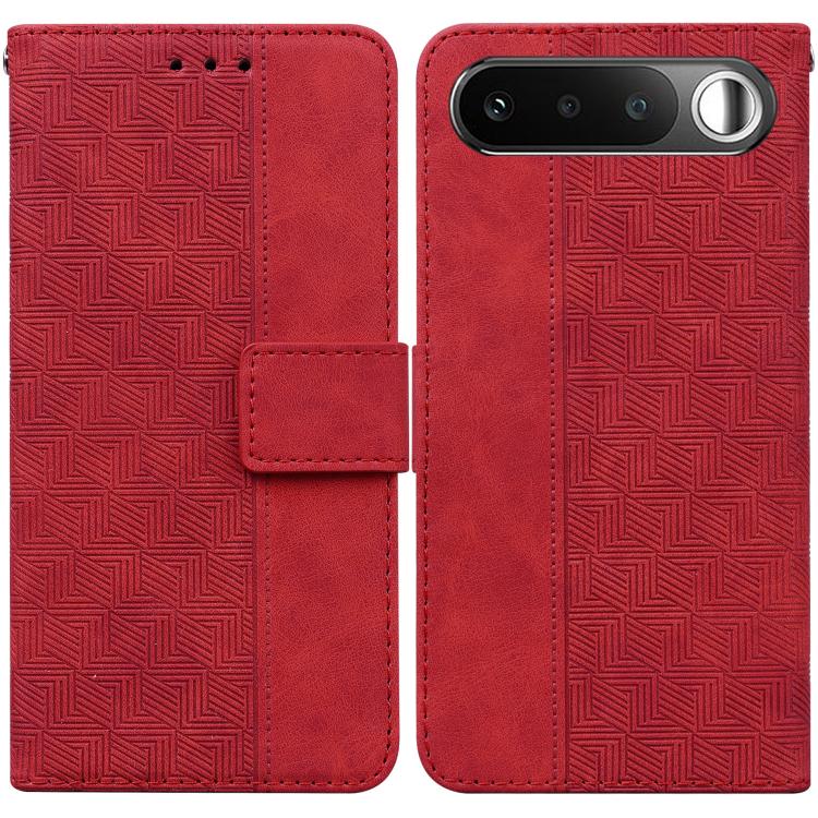 Custodia per telefono in pelle goffrata geometrica, For Realme 16 5G, For Realme 16 Pro+ 5G, For Realme 16 Pro 5G, For Realme 15T 5G