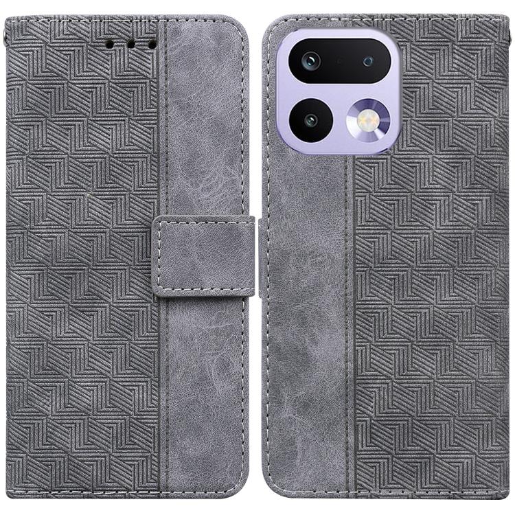 Custodia per telefono in pelle goffrata geometrica, For Realme 16 5G, For Realme 16 Pro+ 5G, For Realme 16 Pro 5G, For Realme 15T 5G
