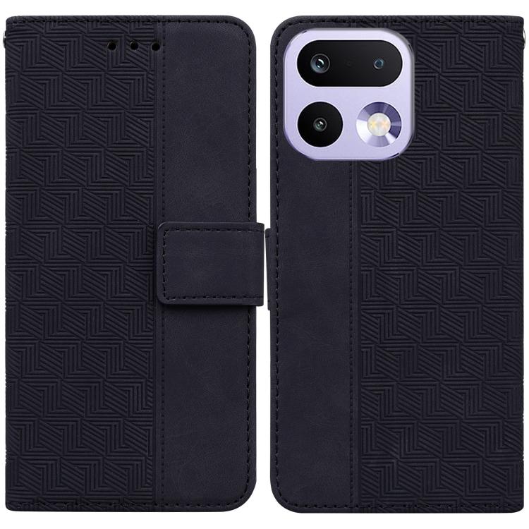 Custodia per telefono in pelle goffrata geometrica, For Realme 16 5G, For Realme 16 Pro+ 5G, For Realme 16 Pro 5G, For Realme 15T 5G