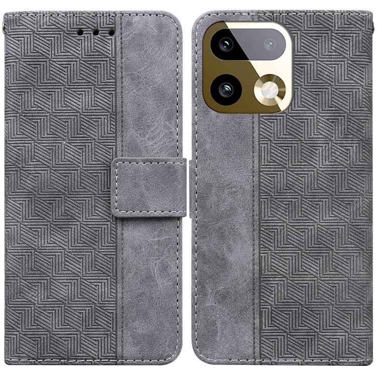 Custodia per telefono in pelle goffrata geometrica, For Realme 16 5G, For Realme 16 Pro+ 5G, For Realme 16 Pro 5G, For Realme 15T 5G