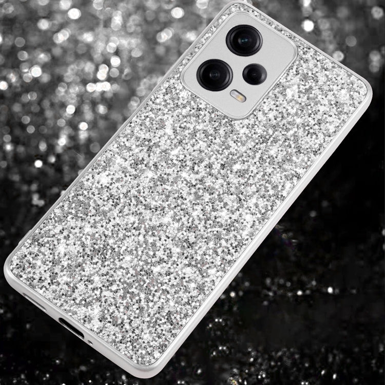 Custodia per telefono in TPU antiurto con polvere glitterata, For Xiaomi Redmi Note 12 4G/5G Global, For Xiaomi Redmi Note 12 Pro 5G Global