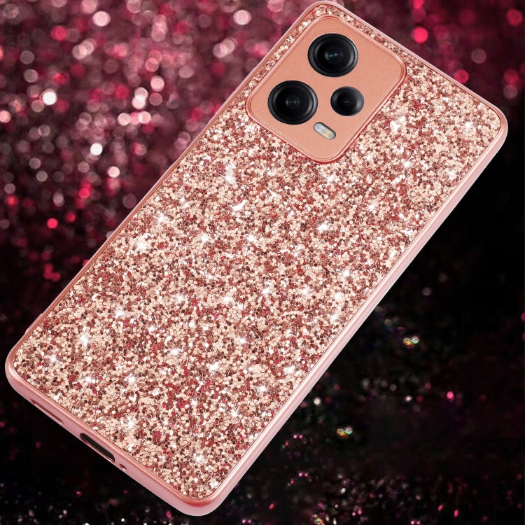 Custodia per telefono in TPU antiurto con polvere glitterata, For Xiaomi Redmi Note 12 4G/5G Global, For Xiaomi Redmi Note 12 Pro 5G Global