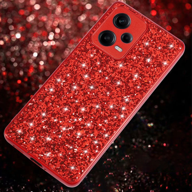 Custodia per telefono in TPU antiurto con polvere glitterata, For Xiaomi Redmi Note 12 4G/5G Global, For Xiaomi Redmi Note 12 Pro 5G Global