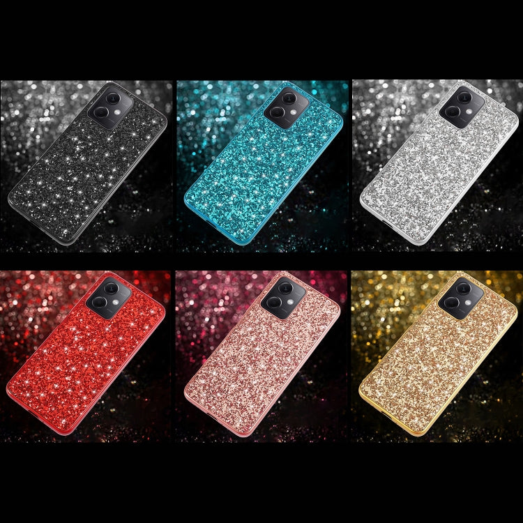 Custodia per telefono in TPU antiurto con polvere glitterata, For Xiaomi Redmi Note 12 4G/5G Global, For Xiaomi Redmi Note 12 Pro 5G Global
