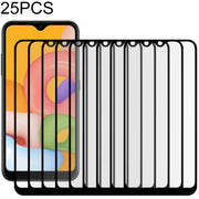 Pellicola in vetro temperato a schermo intero con colla intera da 25 pezzi, For Samsung Galaxy A01, For Samsung Galaxy A21s, For Samsung Galaxy A70, For Samsung Galaxy M01, For Xiaomi Redmi 9                                                             ...