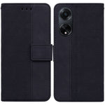 Custodia per telefono in pelle goffrata geometrica, For OPPO Reno10 5G Global/Reno10 Pro Global, For OPPO A78 4G, For OPPO A98 5G / F23 5G India