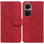 Custodia per telefono in pelle goffrata geometrica, For OPPO Reno10 5G Global/Reno10 Pro Global, For OPPO A78 4G, For OPPO A98 5G / F23 5G India