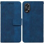Custodia per telefono in pelle goffrata geometrica, For OPPO Reno11 Pro 5G Global, For OPPO A59 5G / A2M, For OPPO A38 4G / A18, For OPPO A58 4G