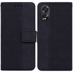 Custodia per telefono in pelle goffrata geometrica, For OPPO Reno11 Pro 5G Global, For OPPO A59 5G / A2M, For OPPO A38 4G / A18, For OPPO A58 4G