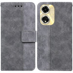 Custodia per telefono in pelle goffrata geometrica, For OPPO Reno11 Pro 5G Global, For OPPO A59 5G / A2M, For OPPO A38 4G / A18, For OPPO A58 4G