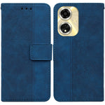 Custodia per telefono in pelle goffrata geometrica, For OPPO Reno11 Pro 5G Global, For OPPO A59 5G / A2M, For OPPO A38 4G / A18, For OPPO A58 4G