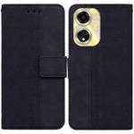 Custodia per telefono in pelle goffrata geometrica, For OPPO Reno11 Pro 5G Global, For OPPO A59 5G / A2M, For OPPO A38 4G / A18, For OPPO A58 4G
