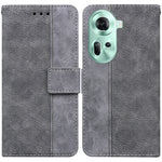 Custodia per telefono in pelle goffrata geometrica, For OPPO A3 Pro 5G, For OPPO F25 Pro 5G Global, For OPPO Reno11 F Global, For OPPO Reno11 Global