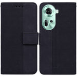 Custodia per telefono in pelle goffrata geometrica, For OPPO A3 Pro 5G, For OPPO F25 Pro 5G Global, For OPPO Reno11 F Global, For OPPO Reno11 Global