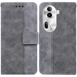 Custodia per telefono in pelle goffrata geometrica, For OPPO Reno11 Pro 5G Global, For OPPO A59 5G / A2M, For OPPO A38 4G / A18, For OPPO A58 4G
