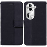 Custodia per telefono in pelle goffrata geometrica, For OPPO Reno11 Pro 5G Global, For OPPO A59 5G / A2M, For OPPO A38 4G / A18, For OPPO A58 4G