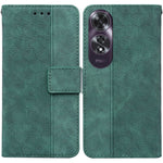 Custodia per telefono in pelle goffrata geometrica, For OPPO Reno12 Pro 5G Global, For OPPO Reno12 5G Global, For OPPO K12x, For OPPO A60 4G