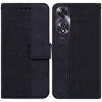 Custodia per telefono in pelle goffrata geometrica, For OPPO Reno12 Pro 5G Global, For OPPO Reno12 5G Global, For OPPO K12x, For OPPO A60 4G