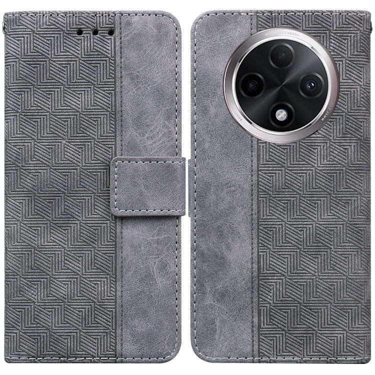 Custodia per telefono in pelle goffrata geometrica, For OPPO A3 Pro 5G, For OPPO F25 Pro 5G Global, For OPPO Reno11 F Global, For OPPO Reno11 Global