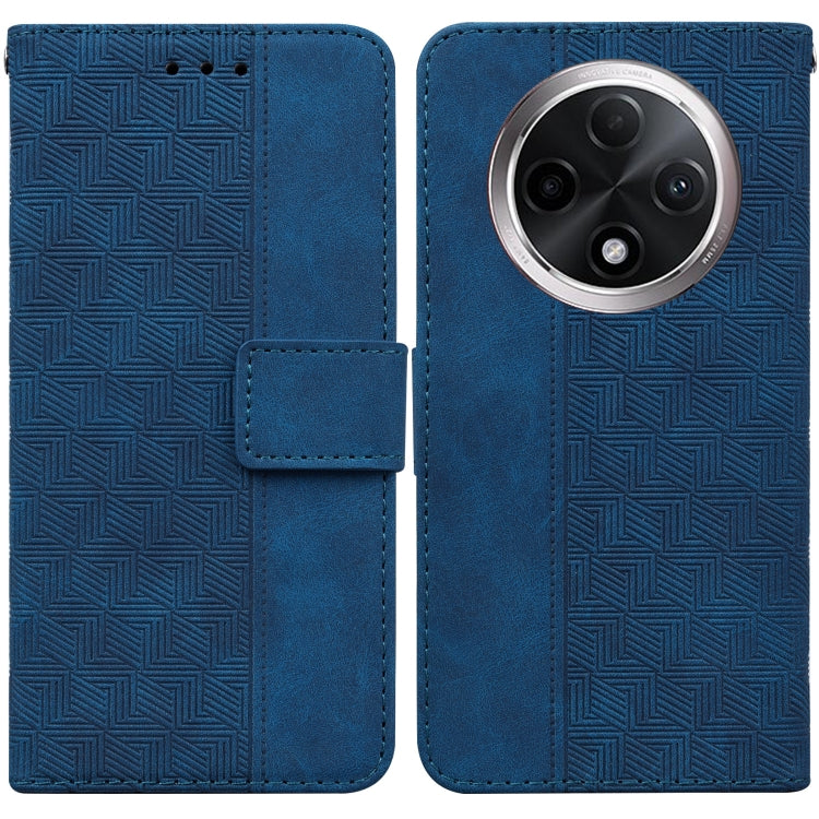 Custodia per telefono in pelle goffrata geometrica, For OPPO A3 Pro 5G, For OPPO F25 Pro 5G Global, For OPPO Reno11 F Global, For OPPO Reno11 Global