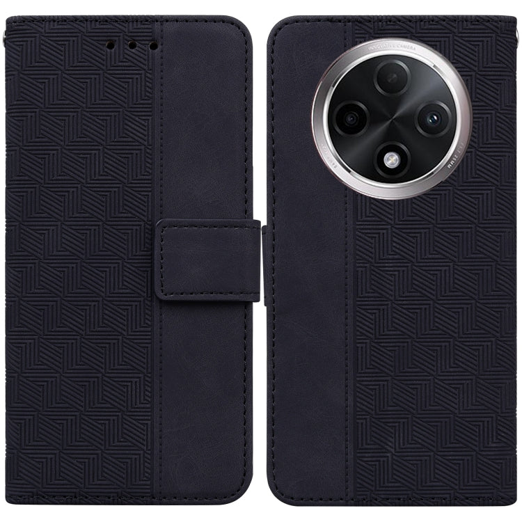 Custodia per telefono in pelle goffrata geometrica, For OPPO A3 Pro 5G, For OPPO F25 Pro 5G Global, For OPPO Reno11 F Global, For OPPO Reno11 Global