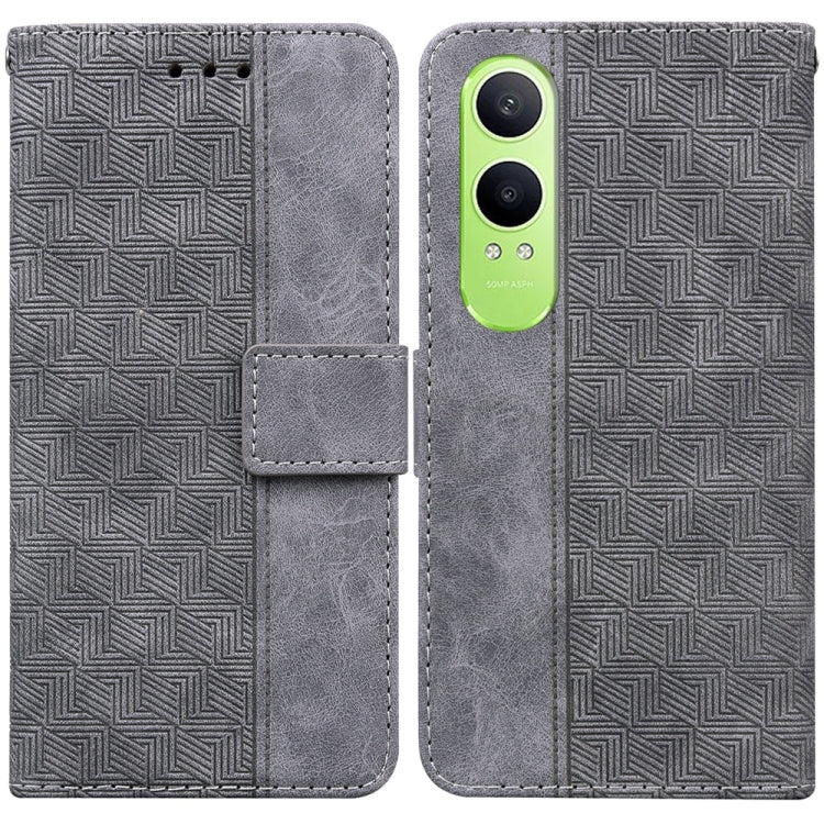 Custodia per telefono in pelle goffrata geometrica, For OPPO Reno12 Pro 5G Global, For OPPO Reno12 5G Global, For OPPO K12x, For OPPO A60 4G