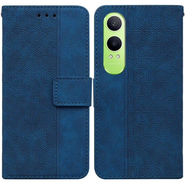 Custodia per telefono in pelle goffrata geometrica, For OPPO Reno12 Pro 5G Global, For OPPO Reno12 5G Global, For OPPO K12x, For OPPO A60 4G