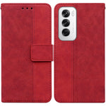 Custodia per telefono in pelle goffrata geometrica, For OPPO Reno12 Pro 5G Global, For OPPO Reno12 5G Global, For OPPO K12x, For OPPO A60 4G
