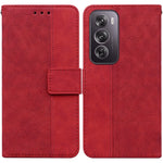 Custodia per telefono in pelle goffrata geometrica, For OPPO Reno12 Pro 5G Global, For OPPO Reno12 5G Global, For OPPO K12x, For OPPO A60 4G