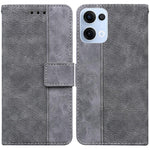 Custodia per telefono in pelle goffrata geometrica, For OPPO Reno13 Pro Global, For OPPO Reno13 Global, For OPPO Reno13 F 4G / 5G, For OPPO Reno12 F 5G