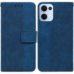 Custodia per telefono in pelle goffrata geometrica, For OPPO Reno13 Pro Global, For OPPO Reno13 Global, For OPPO Reno13 F 4G / 5G, For OPPO Reno12 F 5G