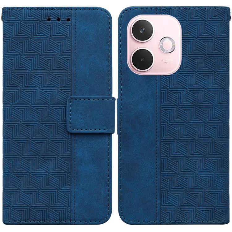 Custodia per telefono in pelle goffrata geometrica, For OPPO Reno15 5G Global, For OPPO A6 GT 5G, For OPPO A5x 5G / A3 4G / 5G / A3x 4G / 5G, For OPPO A5 Pro 5G