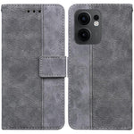Custodia per telefono in pelle goffrata geometrica, For OPPO Reno13 Pro Global, For OPPO Reno13 Global, For OPPO Reno13 F 4G / 5G, For OPPO Reno12 F 5G