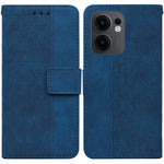 Custodia per telefono in pelle goffrata geometrica, For OPPO Reno13 Pro Global, For OPPO Reno13 Global, For OPPO Reno13 F 4G / 5G, For OPPO Reno12 F 5G