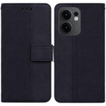 Custodia per telefono in pelle goffrata geometrica, For OPPO Reno13 Pro Global, For OPPO Reno13 Global, For OPPO Reno13 F 4G / 5G, For OPPO Reno12 F 5G