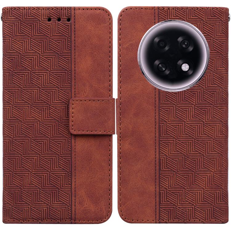 Custodia per telefono in pelle goffrata geometrica, For OPPO Reno15 5G Global, For OPPO A6 GT 5G, For OPPO A5x 5G / A3 4G / 5G / A3x 4G / 5G, For OPPO A5 Pro 5G