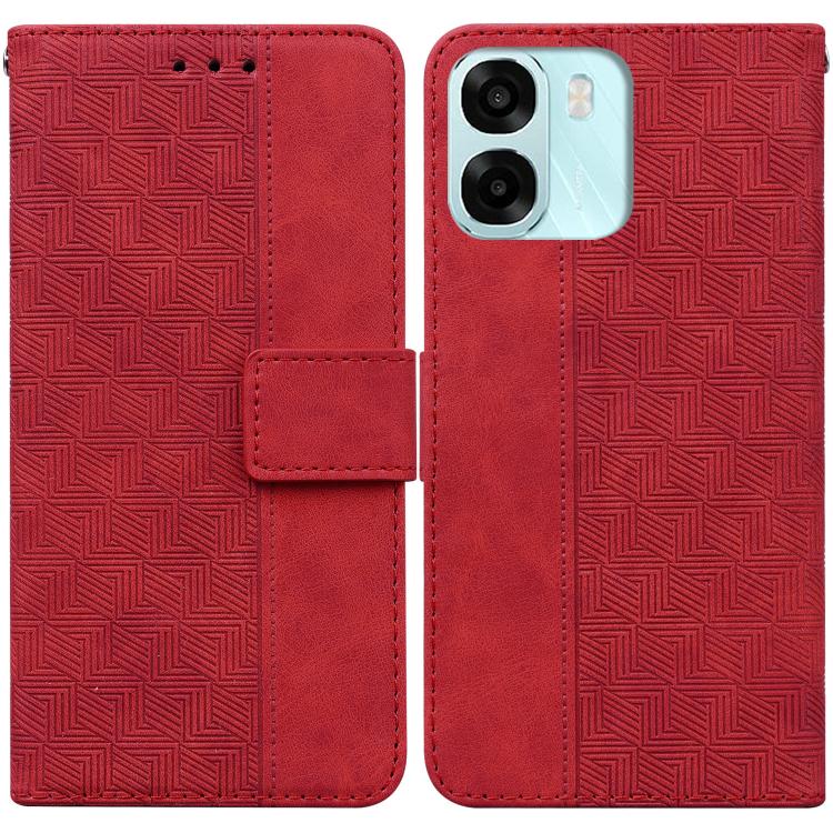 Custodia per telefono in pelle goffrata geometrica, For OPPO A6 / A6s / A6t / A6x 4G / 5G Global, For OPPO Reno15 Pro Max 5G / Reno15 Pro India, For OPPO Reno15 Pro 5G / Reno15 Pro Mini 5G, For OPPO Reno15 F 5G Global