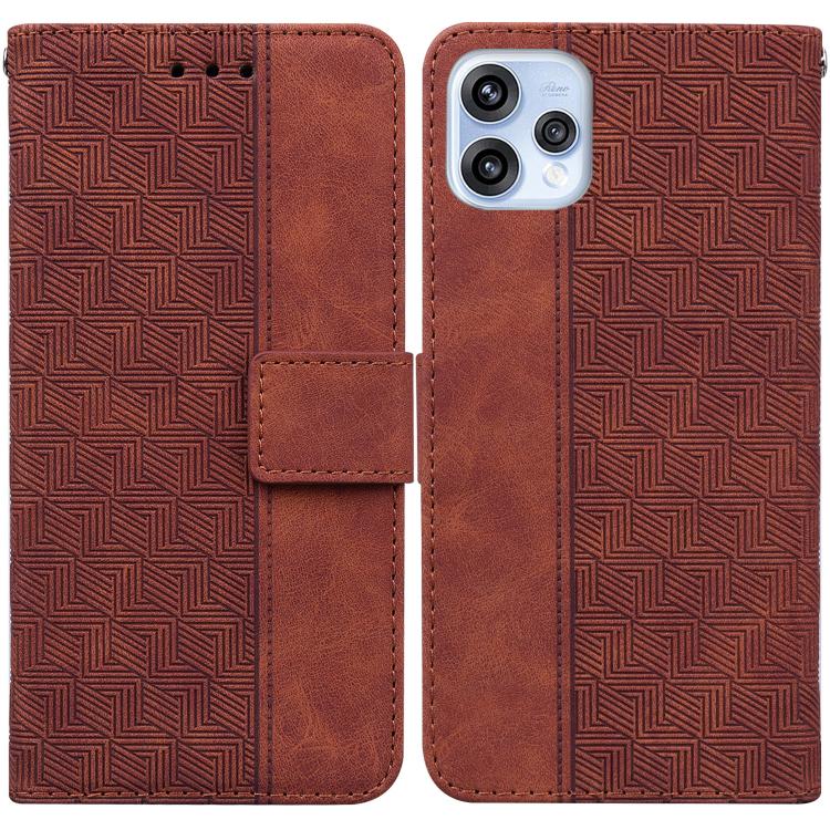 Custodia per telefono in pelle goffrata geometrica, For OPPO Reno15 5G Global, For OPPO A6 GT 5G, For OPPO A5x 5G / A3 4G / 5G / A3x 4G / 5G, For OPPO A5 Pro 5G