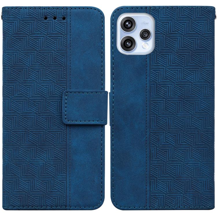 Custodia per telefono in pelle goffrata geometrica, For OPPO Reno15 5G Global, For OPPO A6 GT 5G, For OPPO A5x 5G / A3 4G / 5G / A3x 4G / 5G, For OPPO A5 Pro 5G