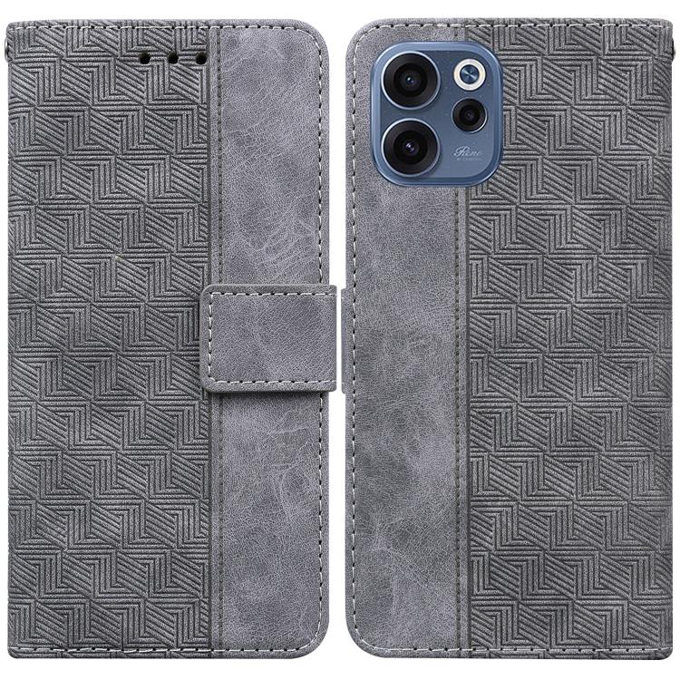Custodia per telefono in pelle goffrata geometrica, For OPPO A6 / A6s / A6t / A6x 4G / 5G Global, For OPPO Reno15 Pro Max 5G / Reno15 Pro India, For OPPO Reno15 Pro 5G / Reno15 Pro Mini 5G, For OPPO Reno15 F 5G Global