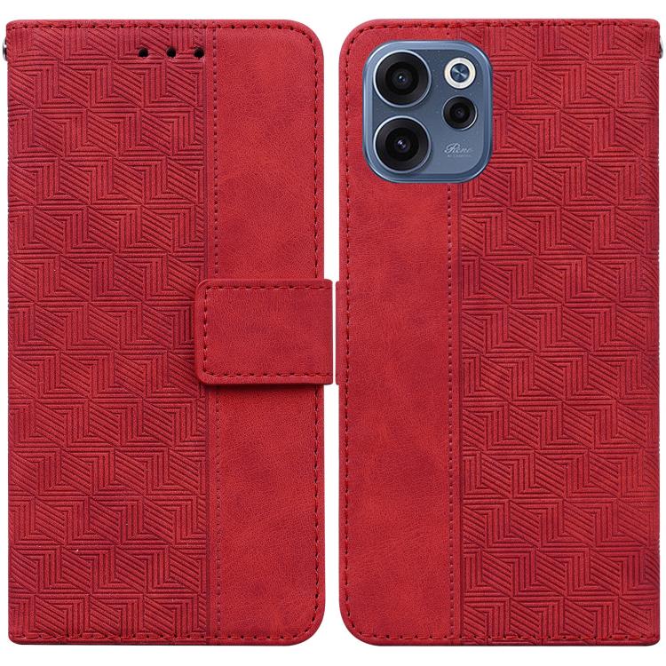 Custodia per telefono in pelle goffrata geometrica, For OPPO A6 / A6s / A6t / A6x 4G / 5G Global, For OPPO Reno15 Pro Max 5G / Reno15 Pro India, For OPPO Reno15 Pro 5G / Reno15 Pro Mini 5G, For OPPO Reno15 F 5G Global