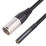 Cavo audio 3,5 mm femmina a XLR 3 pin maschio 30 cm