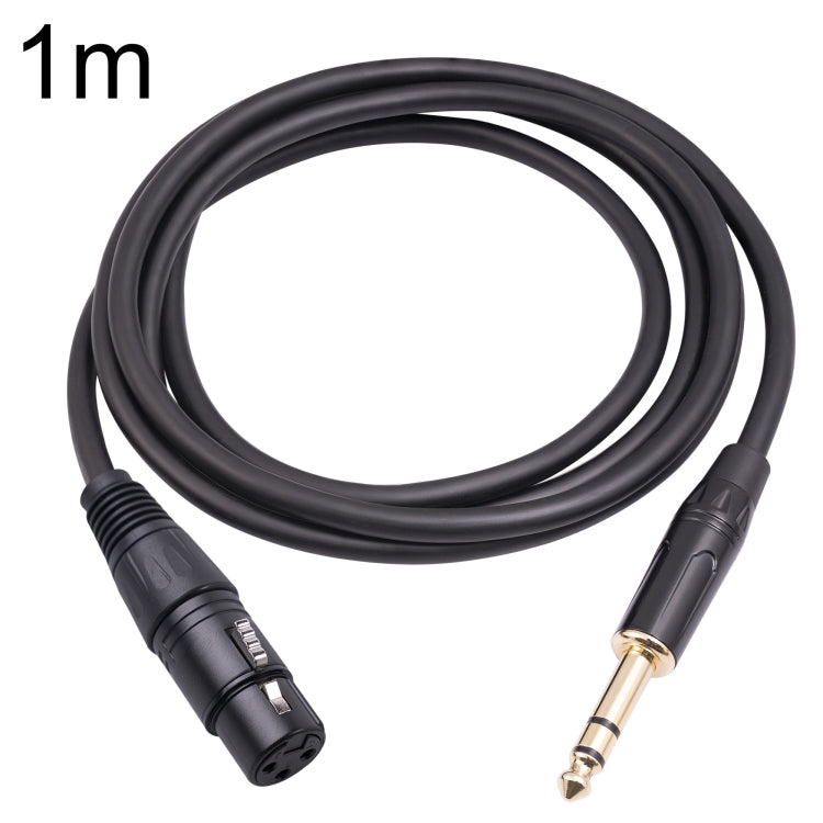 Cavo microfono 6,35 mm TRS maschio a XLR femmina 3 pin