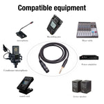 Cavo microfono 6,35 mm TRS maschio a XLR femmina 3 pin