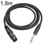 Cavo microfono 6,35 mm TRS maschio a XLR femmina 3 pin