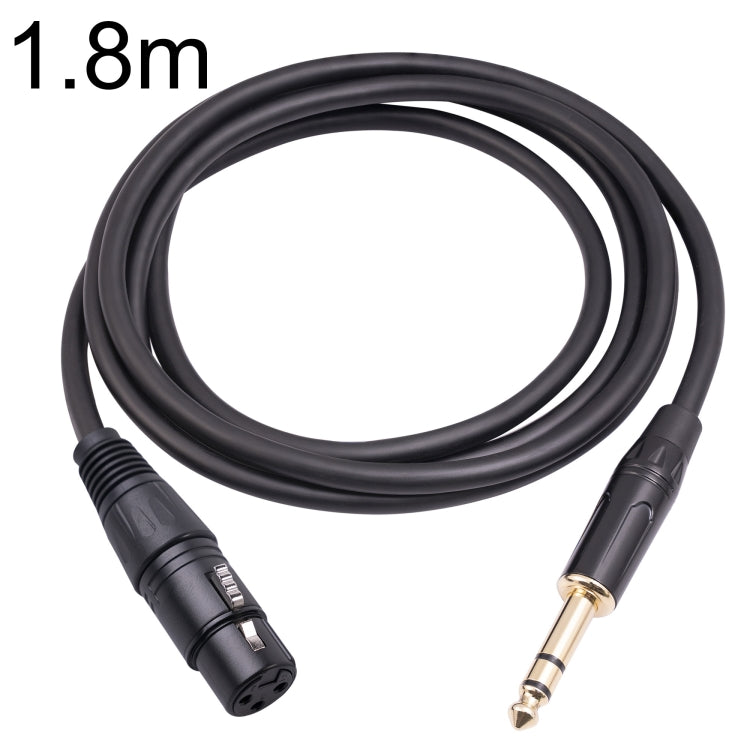 Cavo microfono 6,35 mm TRS maschio a XLR femmina 3 pin